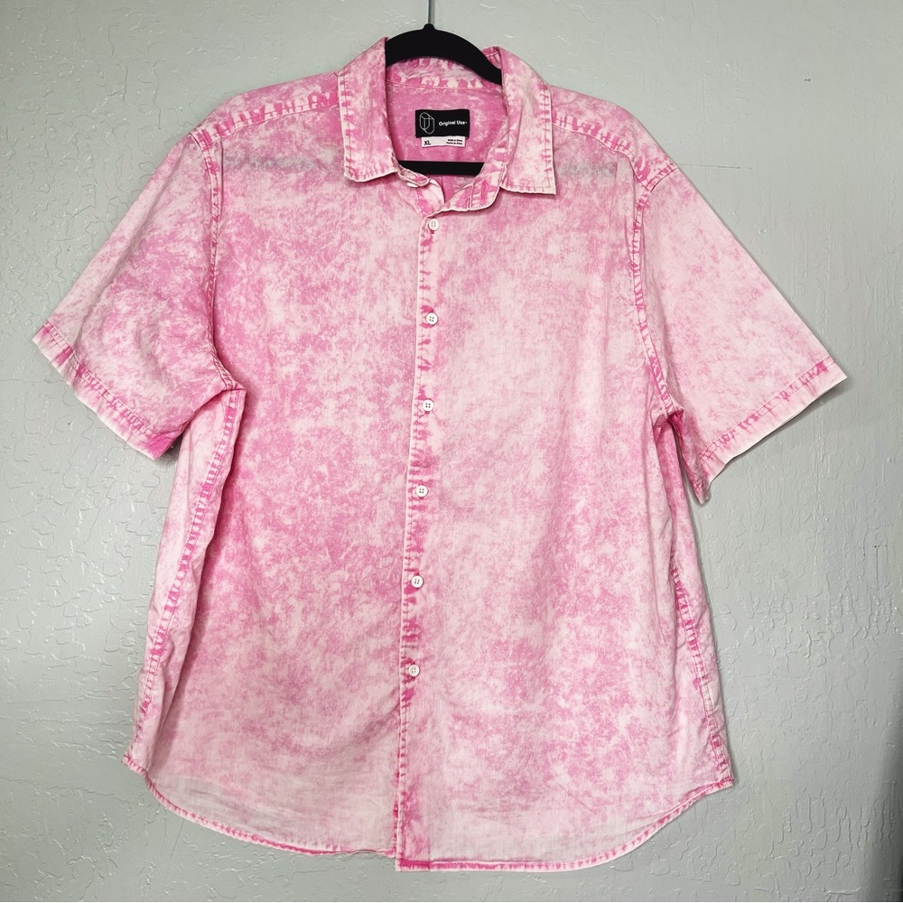 XL Pink Stonewash Button- Down “Men’s”- Like New!